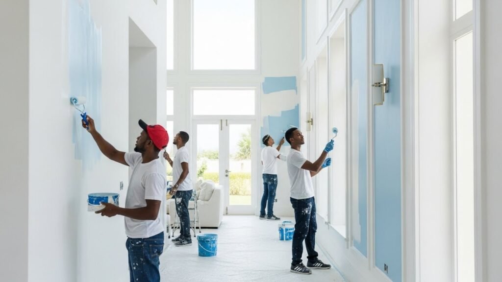Professional Painting and Finishing Work in Mombasa and Kenya.